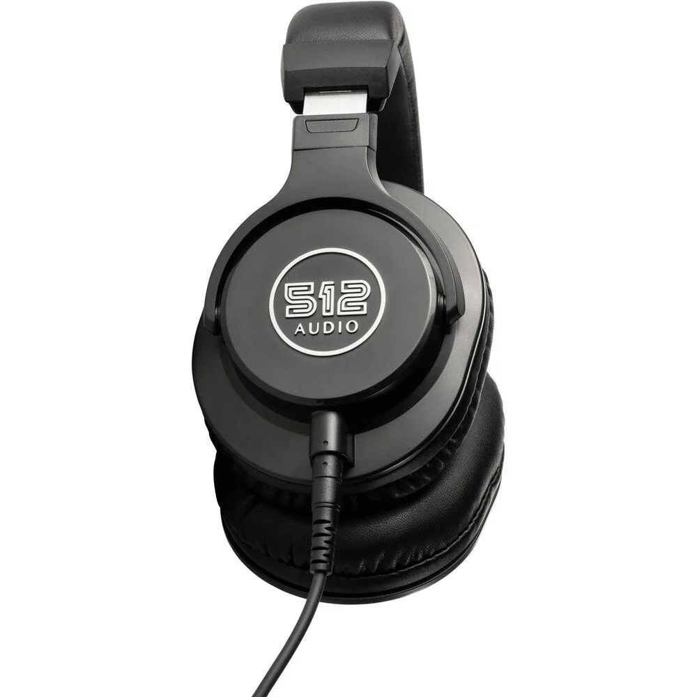 512 Audio Over-Ear Studio Monitor Headphones for Recording with Warranty Bundle - Image 4
