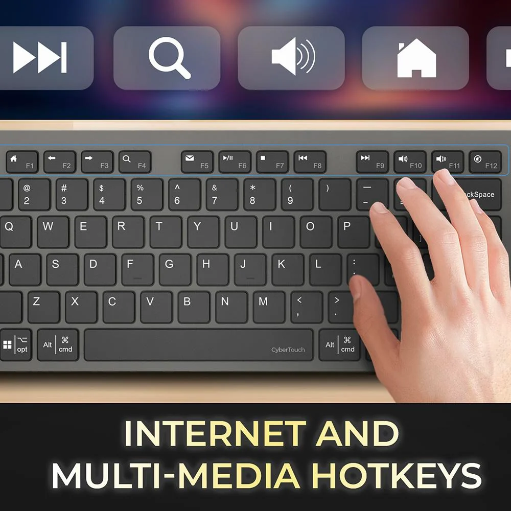 Adesso WKB-7300CB EasyTouch 7300 Keyboard With CoPilot AI Hotkey and Mouse - Image 10
