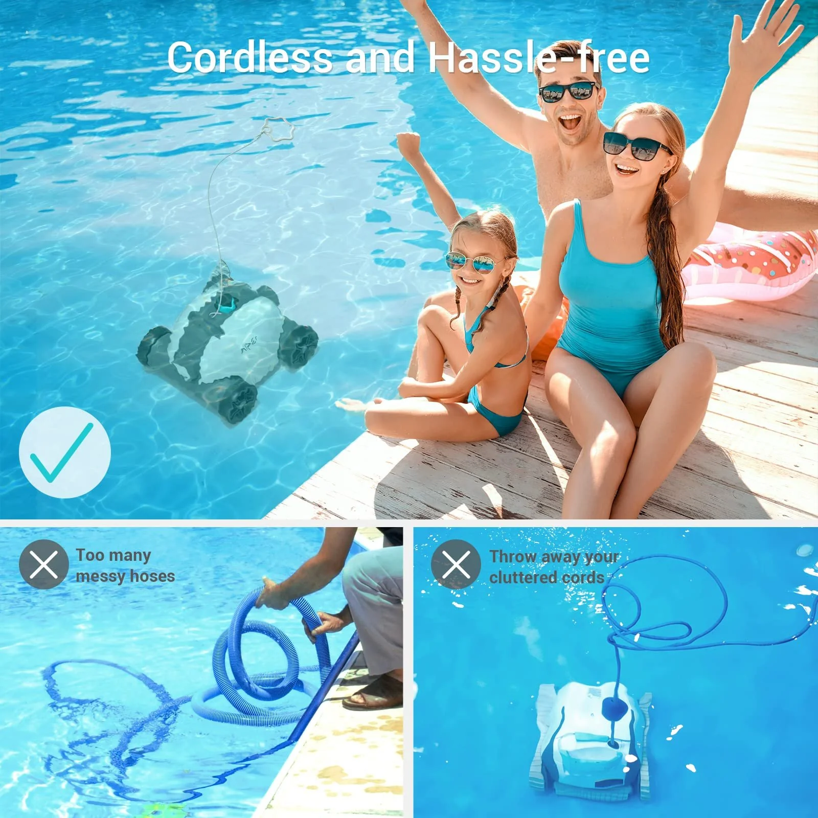 Aiper Seagull 1000 Cordless Robotic Pool Cleaner: Powerful, Hassle-Free Cleaning - Image 4