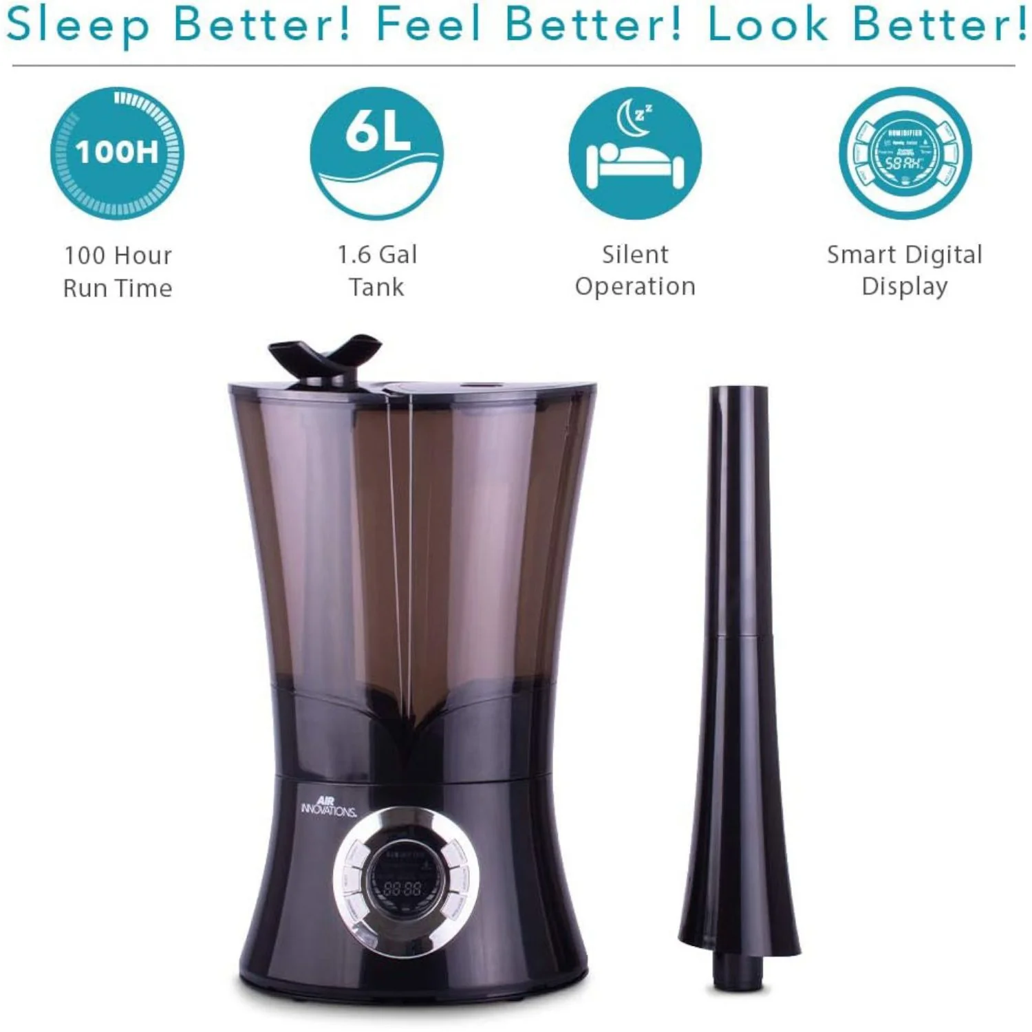 Air Innovations MH-901DA Ultrasonic Cool Mist Digital Humidifier With Aromatherapy - Image 5