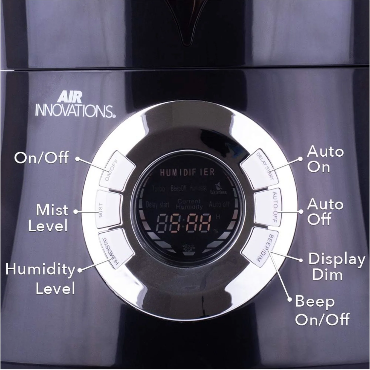 Air Innovations MH-901DA Ultrasonic Cool Mist Digital Humidifier With Aromatherapy - Image 9