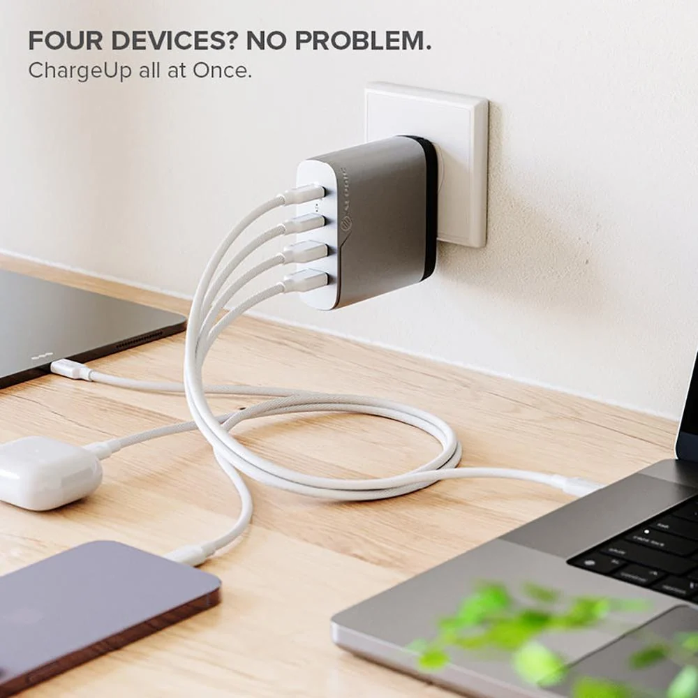 ALOGIC 4 Port 100W GaN Charger in White - WCG4X100SGR-US - Image 3