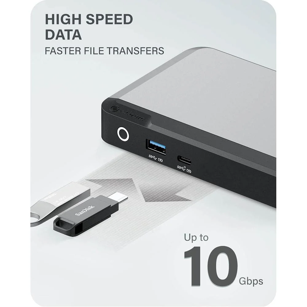 ALOGIC DX2 Dual 4K Display Universal Docking Station - DUPRDX2-WW - Image 5