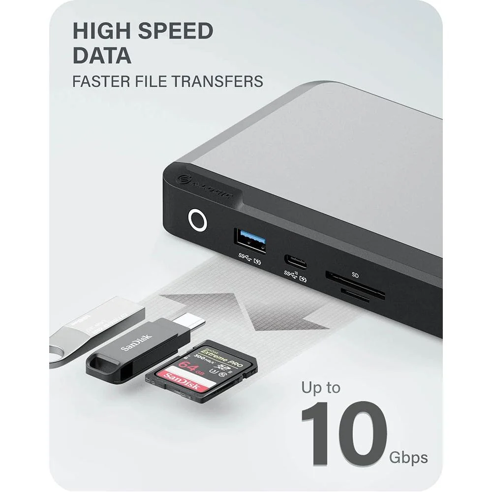 ALOGIC MX3 USB-C Triple Display DP Alt. Mode Docking Station - DUPRMX3-WW - Image 6