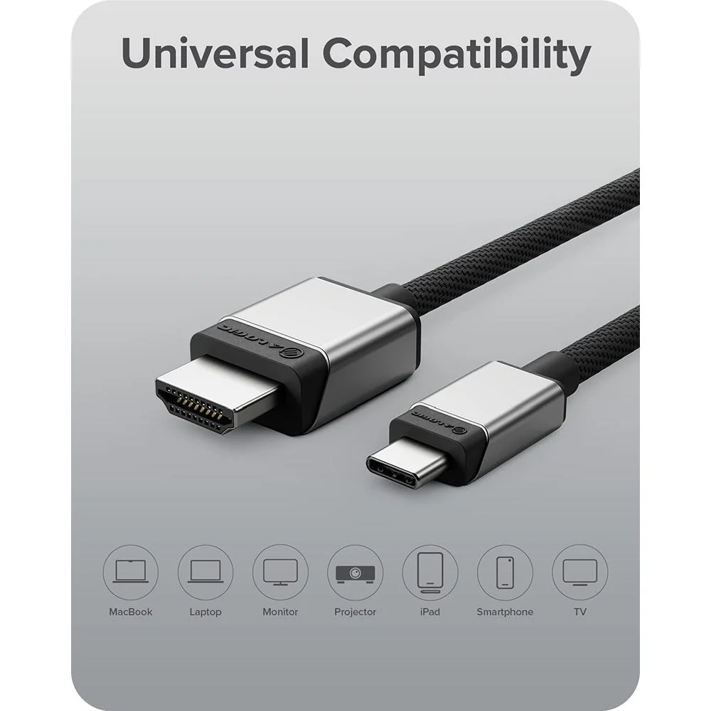 ALOGIC Ultra USB-C to HDMI 1m Cable - ULCHDPD01-SGR - Image 7