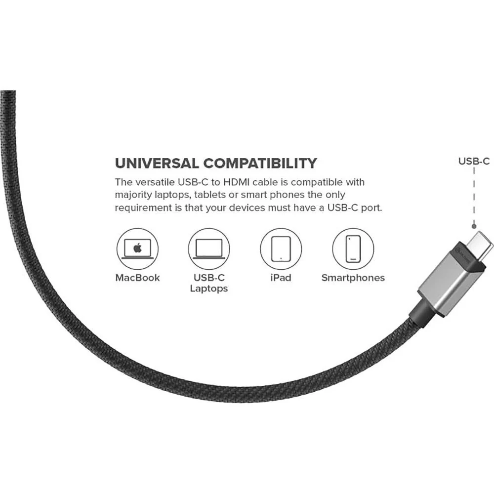 ALOGIC Ultra USB-C to HDMI 2m Cable - ULCHDPD02-SGR - Image 12