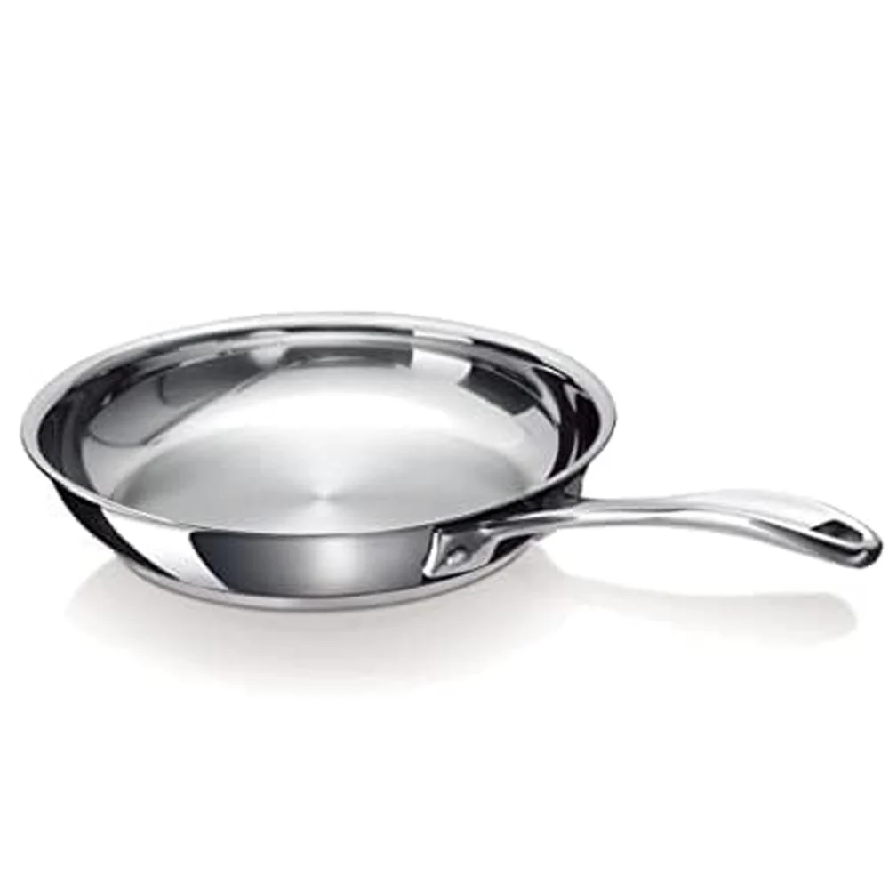 Alva Chef Stainless Steel Frying Pan Skillet Oven/Dishwasher Safe, Cookware Fry 11in