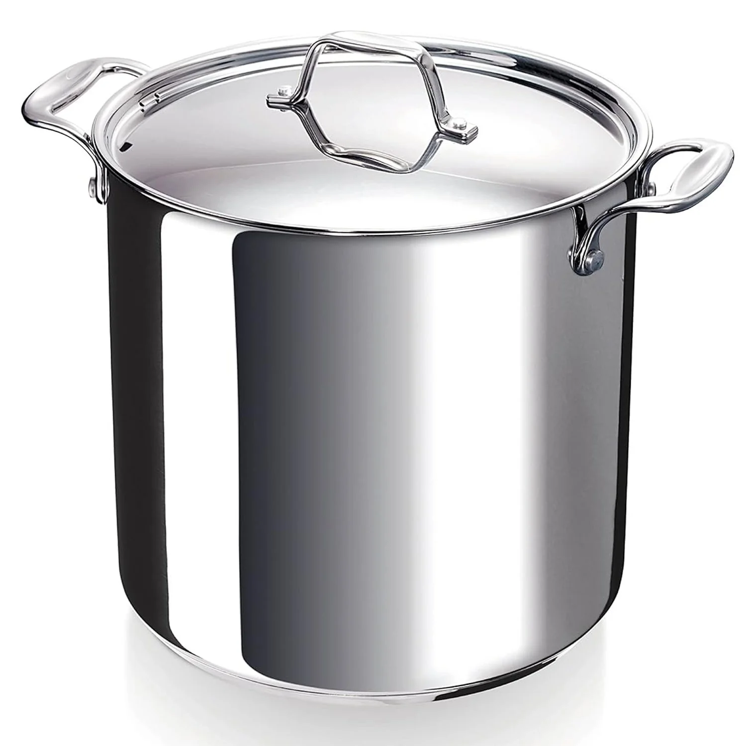 Alva Chef Stainless Steel Stock Pot with Lid Deep & Large 10.5 Qt