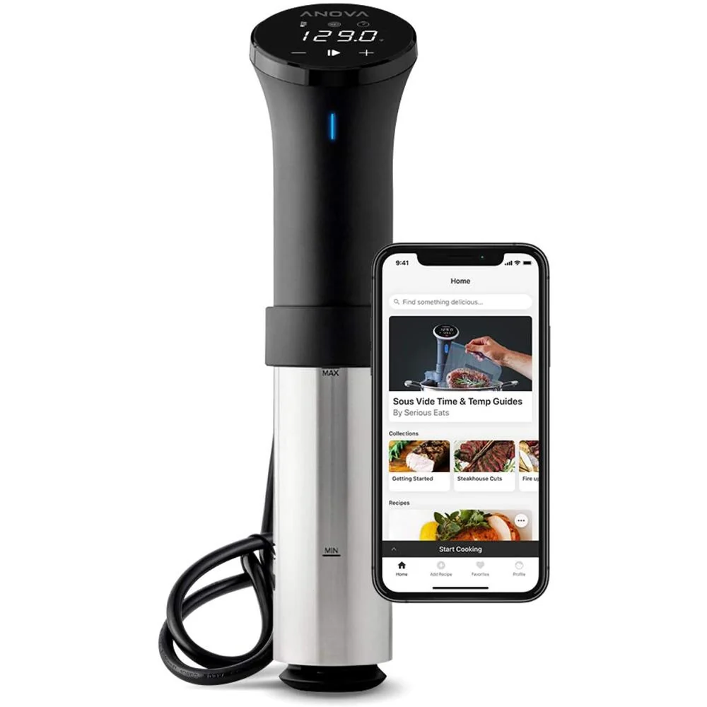 Anova Sous Vide Precision Cooker 1000 W with WiFi Black and Silver + Knife Set - Image 6