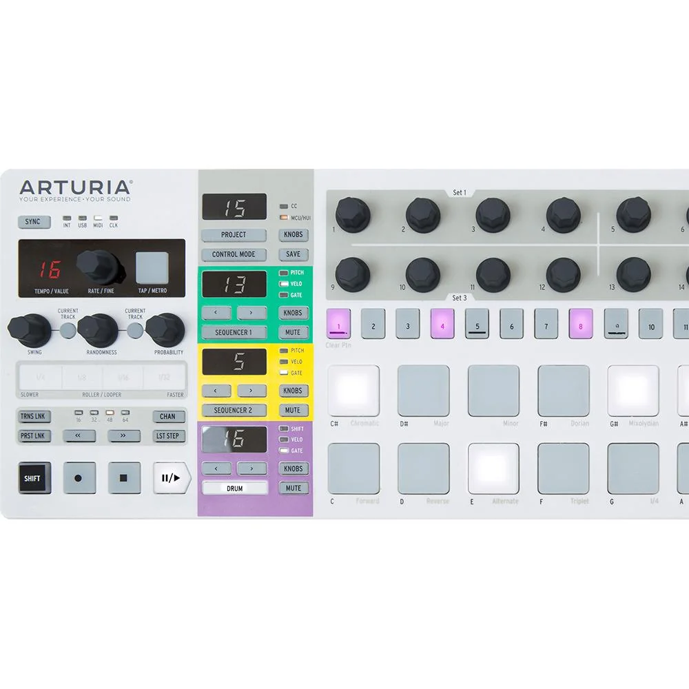 Arturia BeatStep Pro 16-Pad MIDI Controller & Sequencer, White +MIDI Cable +2YR Warranty - Image 4