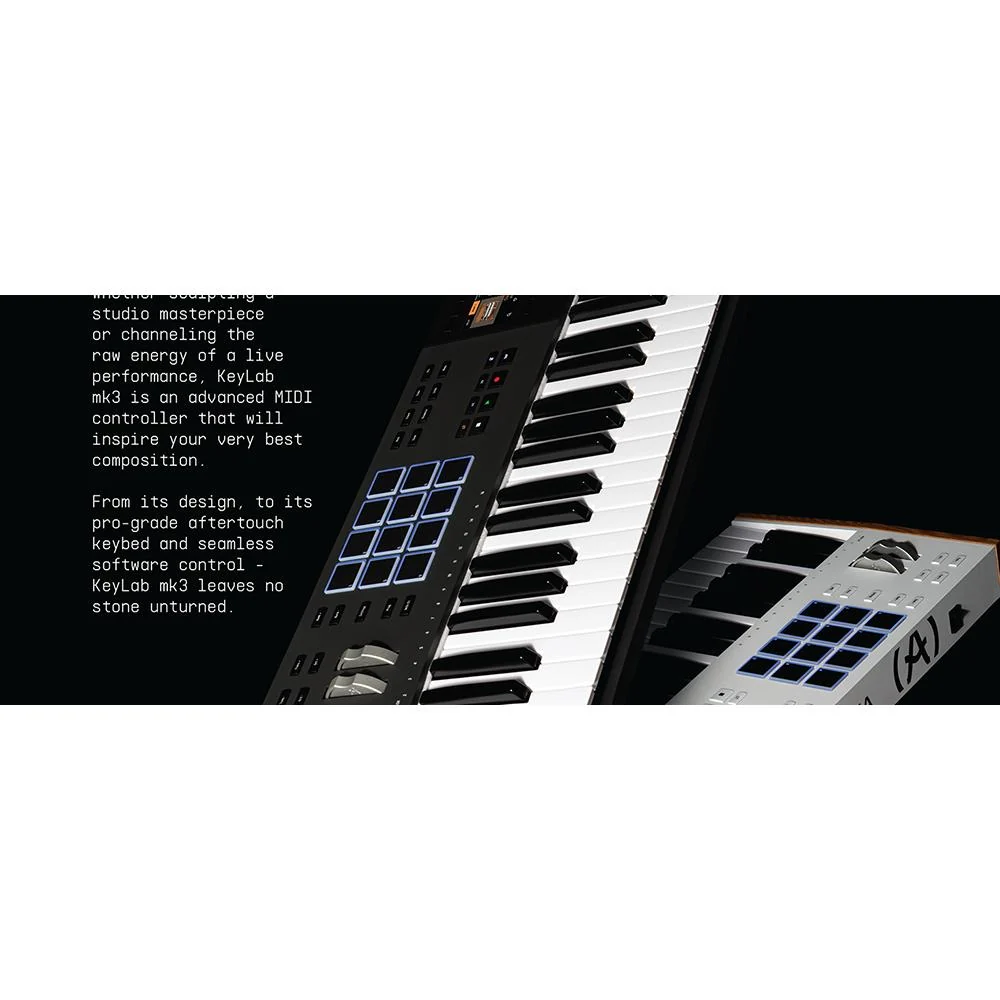 Arturia KeyLab 61 mk3 61-Key USB MIDI Controller Keyboard, Black - Image 8