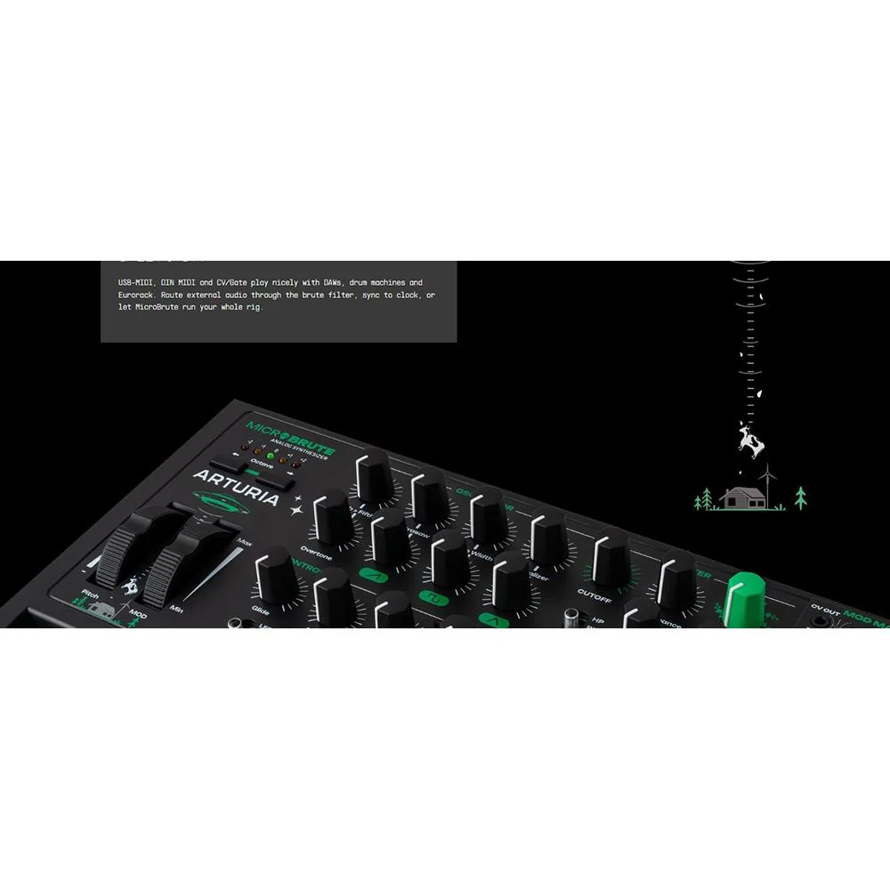 Arturia MicroBrute UFO Analog Synthesizer - Image 12