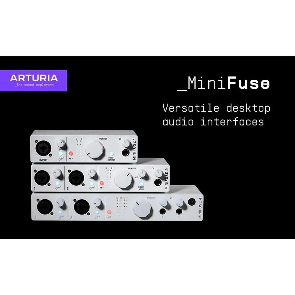 Arturia MiniFuse 4 Portable 4x Input USB-C MIDI Audio Interface, White - Refurbished - Image 9
