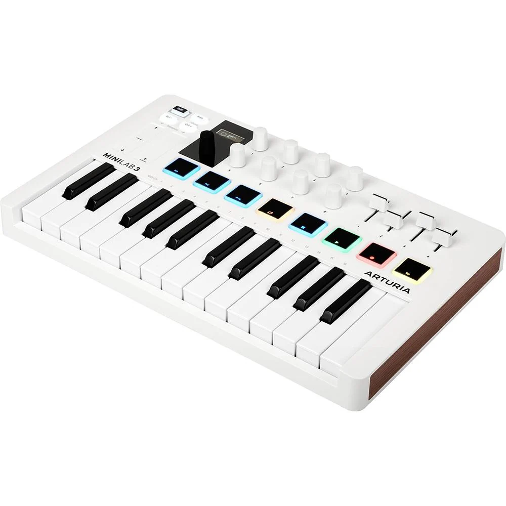 Arturia MiniLab 3 25-Key MIDI Controller Keyboard, White + 2 Yr Protection Pack - Image 3