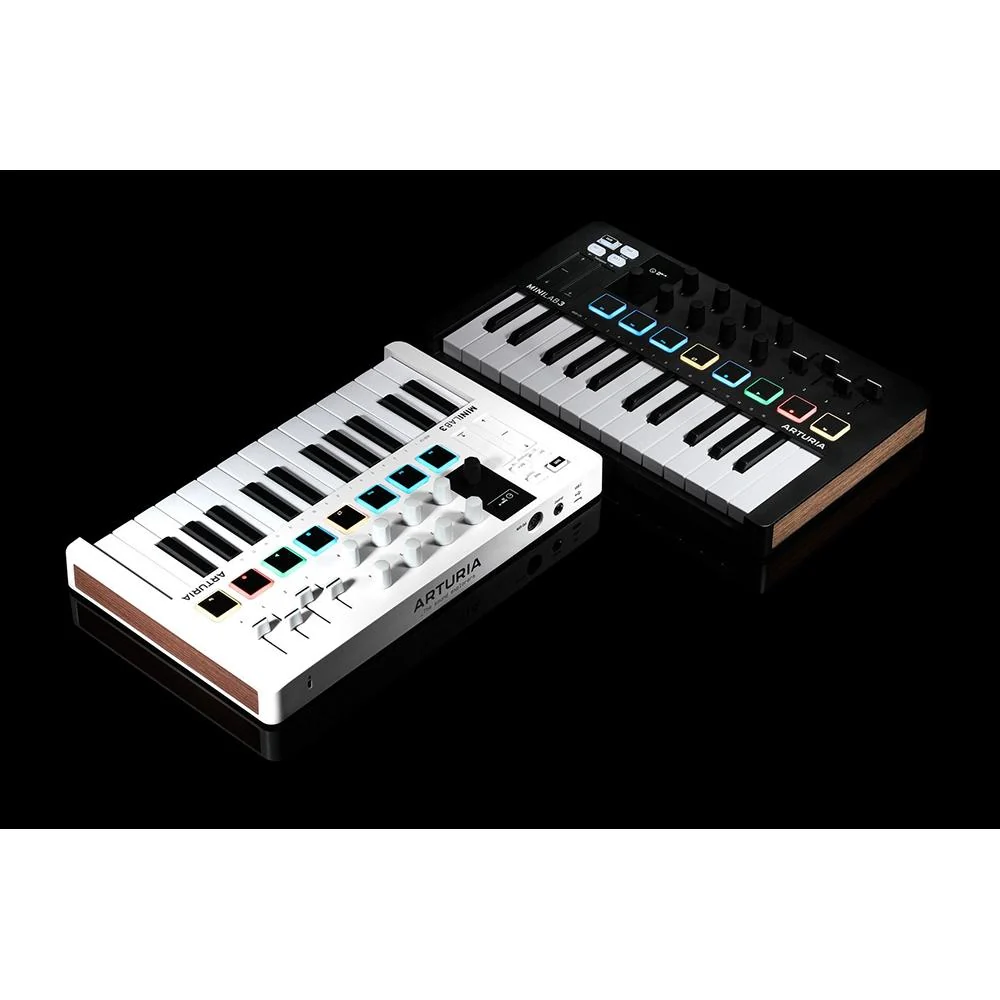 Arturia MiniLab 3 25-Key MIDI Controller Keyboard, White + 2 Yr Protection Pack - Image 7