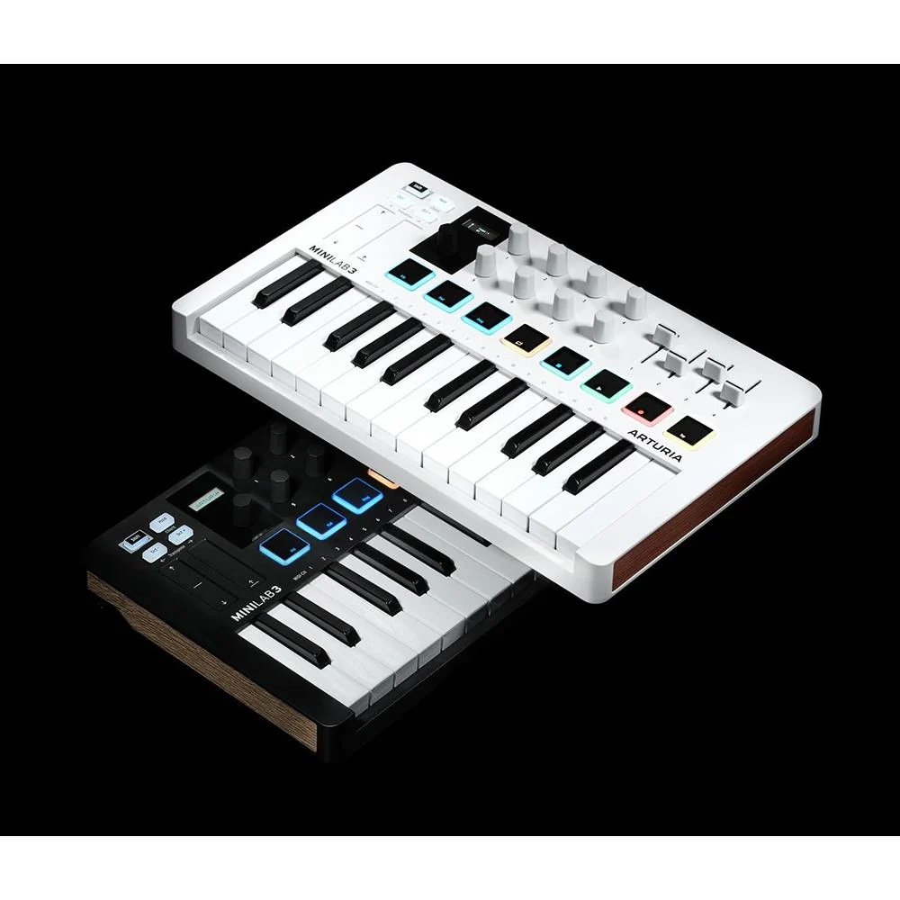 Arturia MiniLab 3 25-Key MIDI Controller Keyboard, White + 2 Yr Protection Pack - Image 8