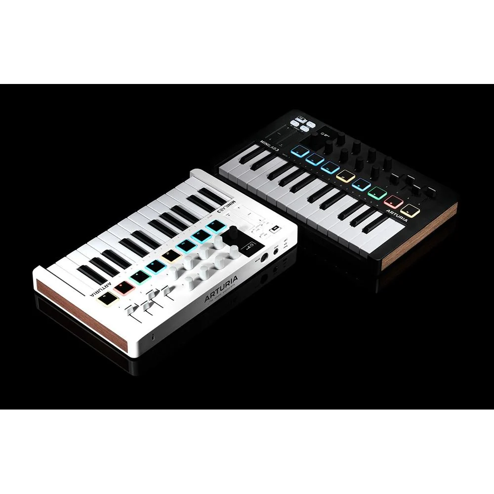 Arturia MiniLab 3 25-Key MIDI Controller Keyboard, White + MIDI Cable +2YR Warranty - Image 7