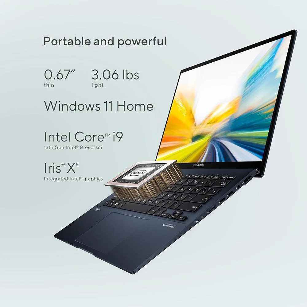 Asus 14" Zenbook 14 OLED Laptop in Ponder Blue - UX3402VA-DS94 - Image 7