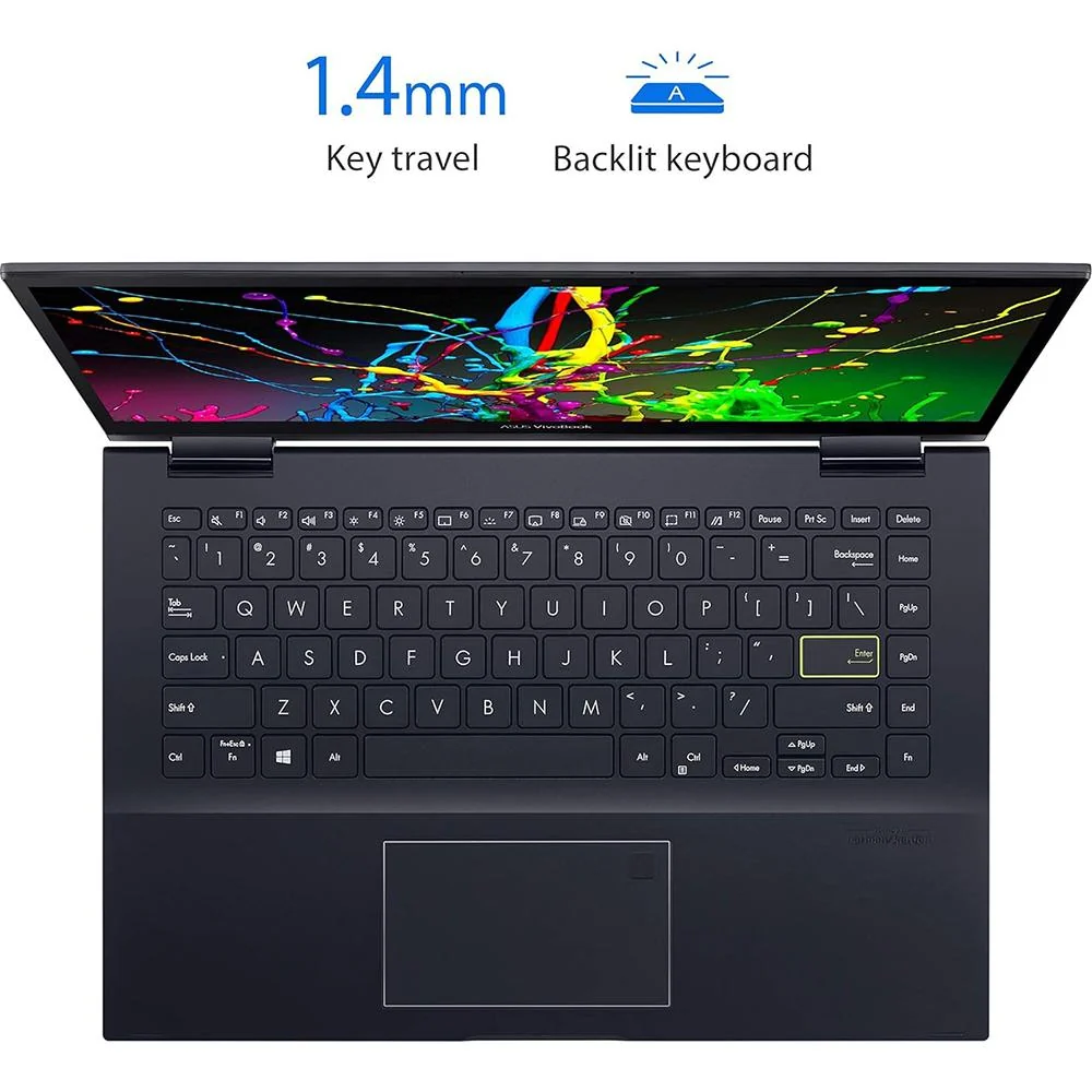 Asus 14" Vivo Book Flip 14 Thin and Light 2 in1 Laptop - TM420UA-DS52T - Image 5