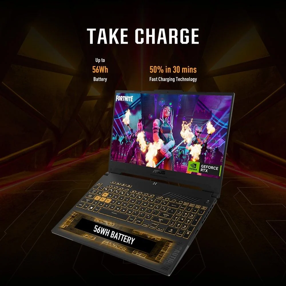 Asus 15.6" TUF Gaming F15 (2022) Gaming Laptop - FX507ZC-RS51 - Image 8