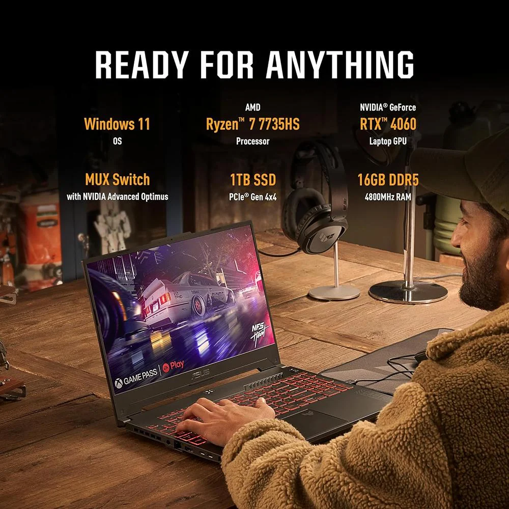 Asus 15.6" R7 7735HS 16G 1T 11H - Image 5