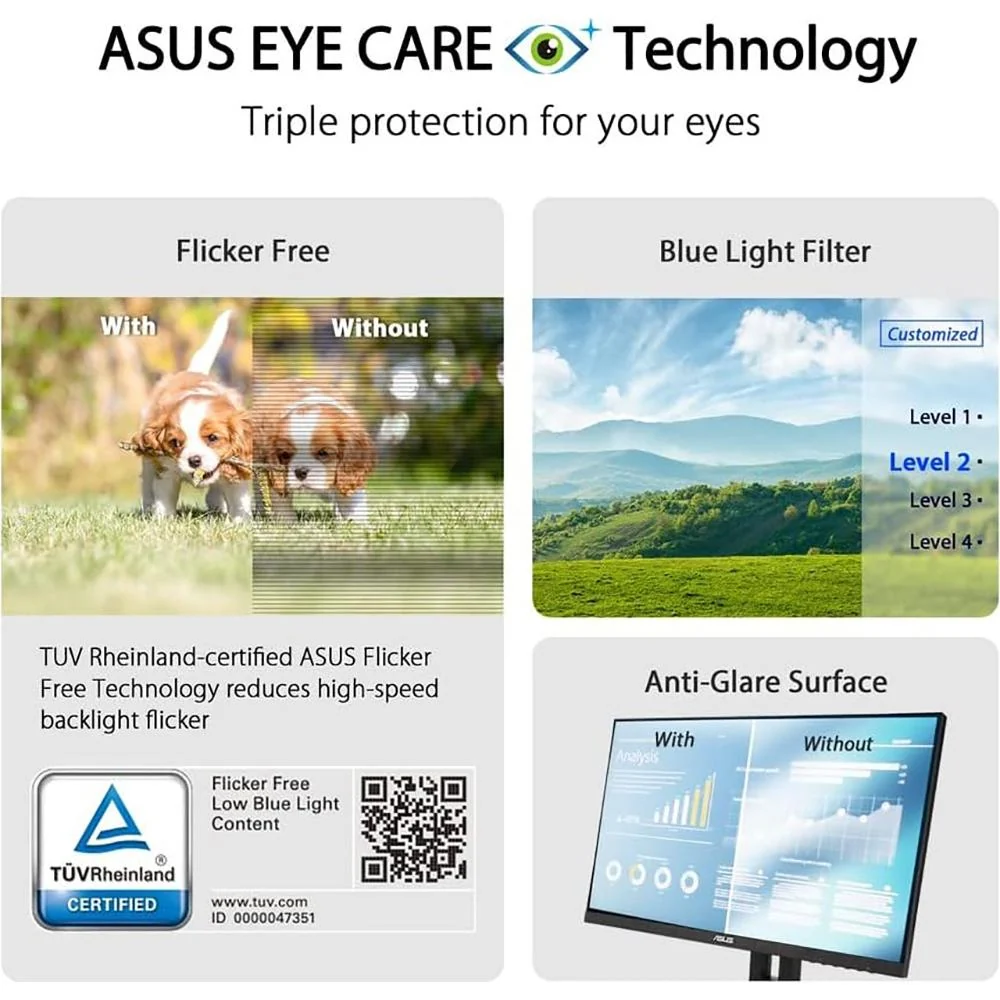 ASUS 23.8" Full HD 1080p Eye HDMI - Image 11