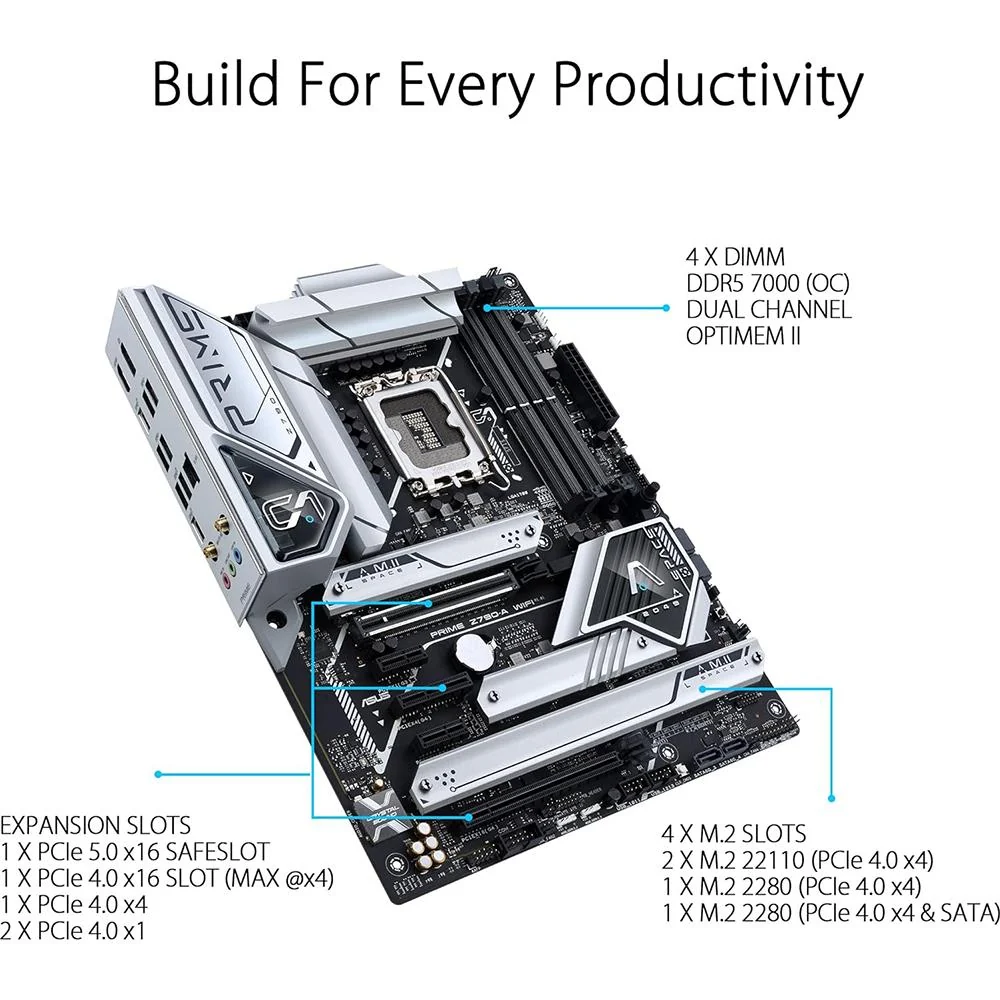 Asus 6E LGA 1700 ATX AI Gaming Motherboard Open Box with 1 Year Warranty - Image 3