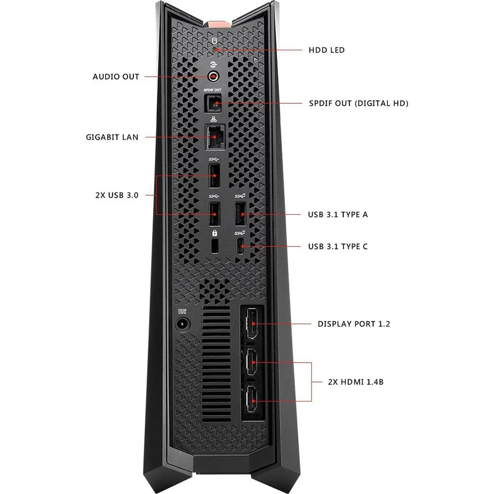 ASUS - COMPONENTS ROG GR8 II VR I5-7400 3G GEFORCE GTX 1060 GAMING DESKTOP - Image 4