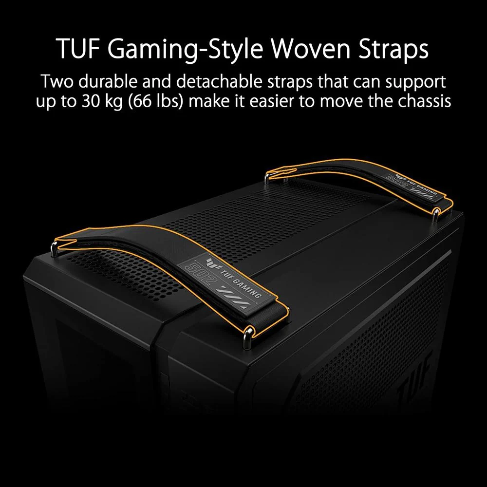 ASUS TUF Gaming GT502 ATX Mid-Tower Computer Case - GT502/BLK/TG - Image 6