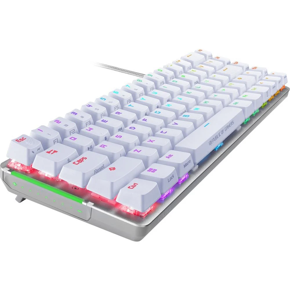 ASUS ROG Falchion Ace RGB Compact Gaming Keyboard in White - M602FALCHIONACE/NXBN - Image 2