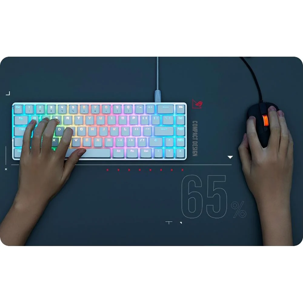 ASUS ROG Falchion Ace RGB Compact Gaming Keyboard in White - M602FALCHIONACE/NXBN - Image 5