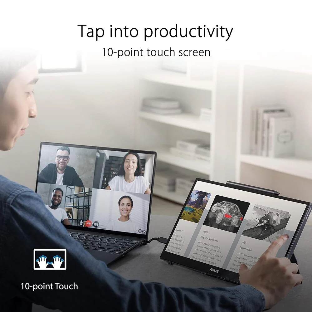 ASUS ZenScreen Ink 14" Full HD 1080P Portable Touchscreen Monitor - MB14AHD - Image 11