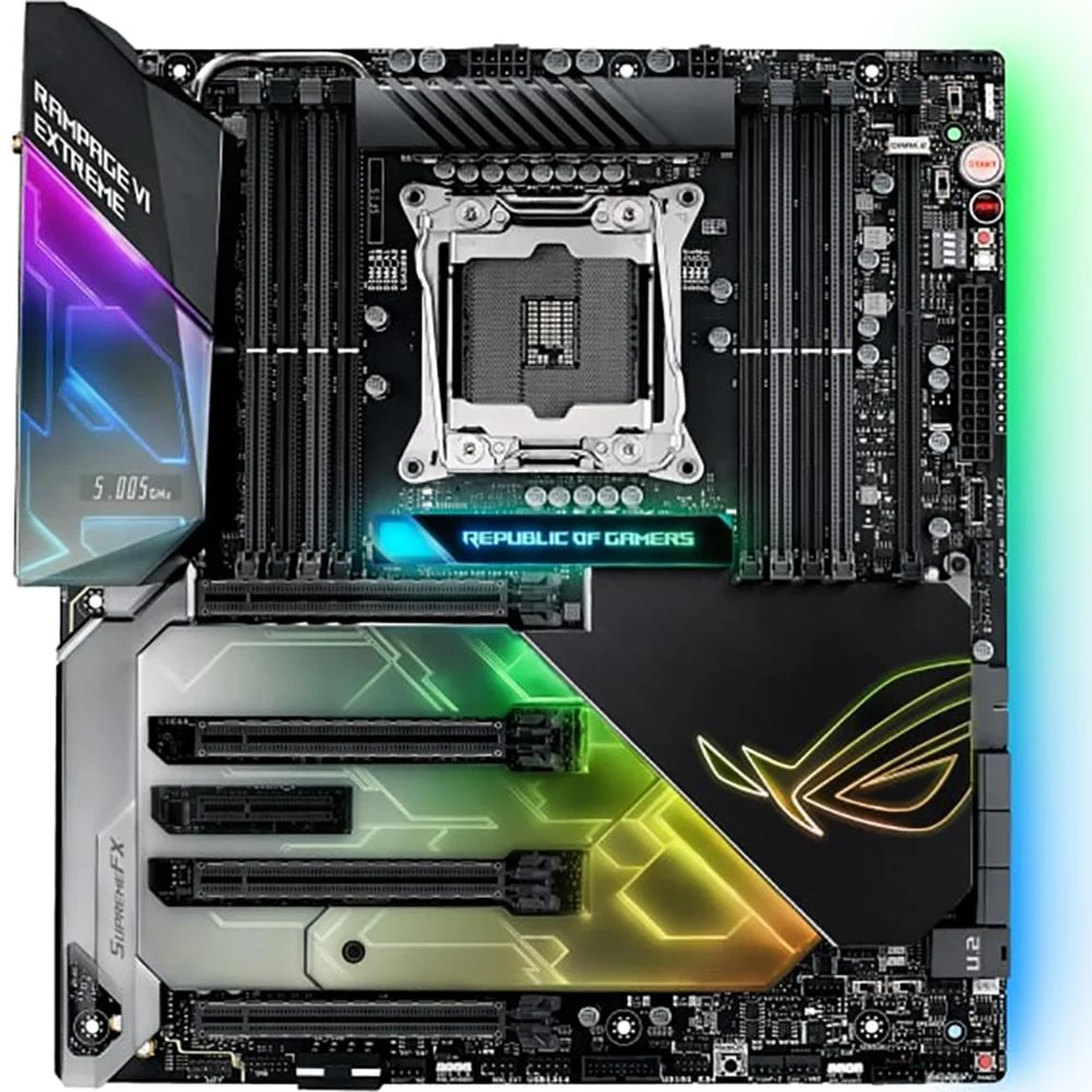 ASUS - MOTHERBOARDS LGA2066 DDR4 M.2 U.2 X299 EATX 11AD WIGIG WIFI USB 3.1 AURA SYNC