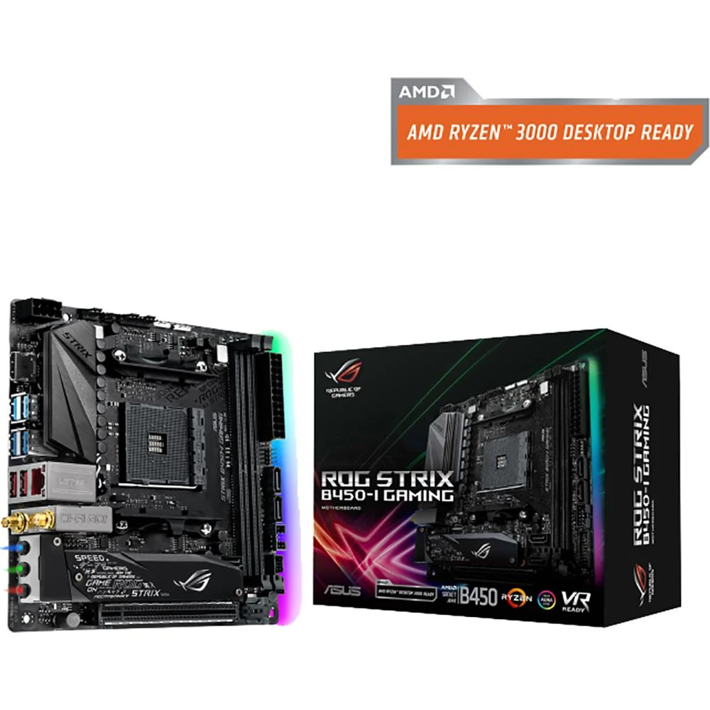 ASUS - MOTHERBOARDS ROG STRIX B450-I GAMING AM4 MAX-32GB MINI ITX PCIE USB - Image 9