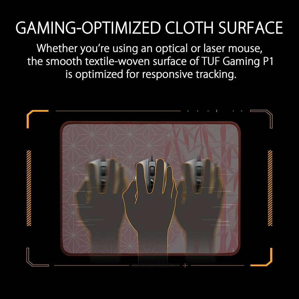 ASUS TUF Gaming P1 Nano-Coated Portable Gaming Mouse Pad - NC15TUFGAMINGP1DSHI - Image 3