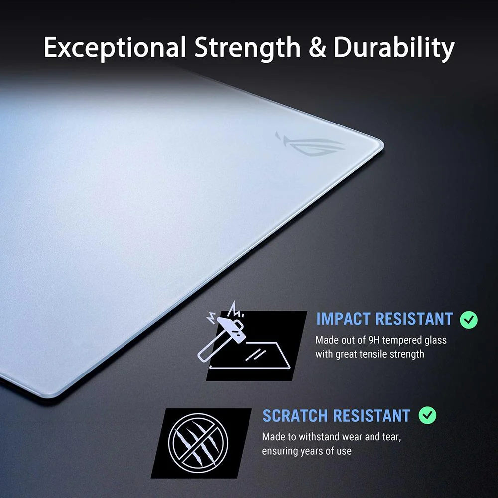 ASUS ROG Moonstone Ace L Glass Gaming Mouse Pad - NH04 ROG Moonstone A - Image 11
