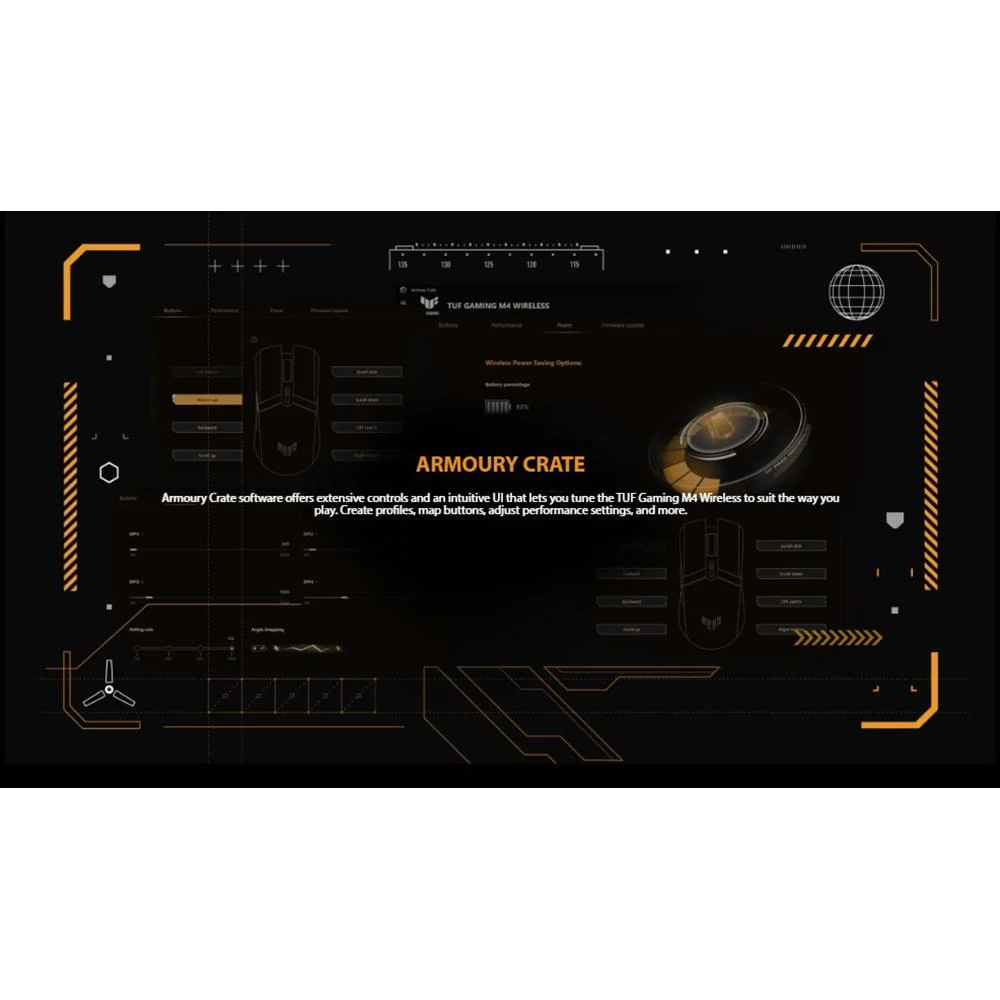 ASUS TUF Gaming M4 Air Lightweight Wireless Gaming Mouse - P306TUFGAMINGM4WL - Image 11