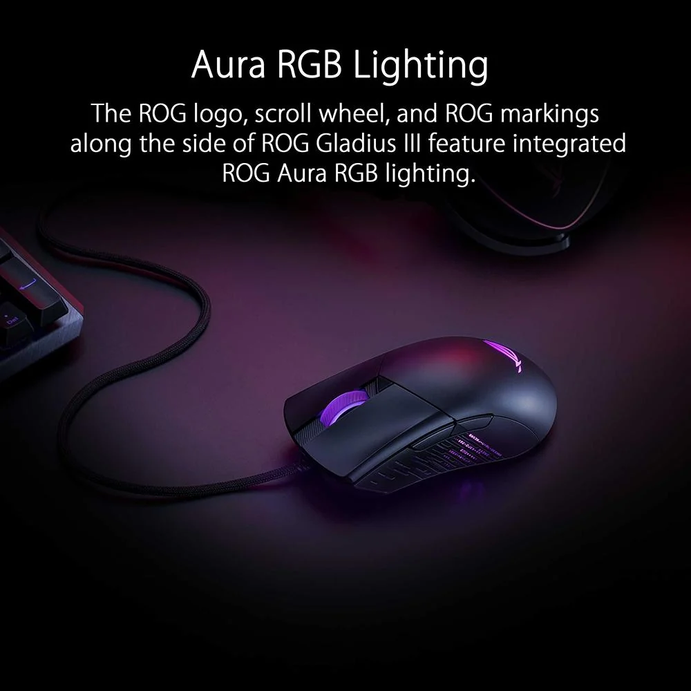 ASUS ROG Gladius III Wired Gaming Mouse - P514ROGGLADIUSIII - Image 3