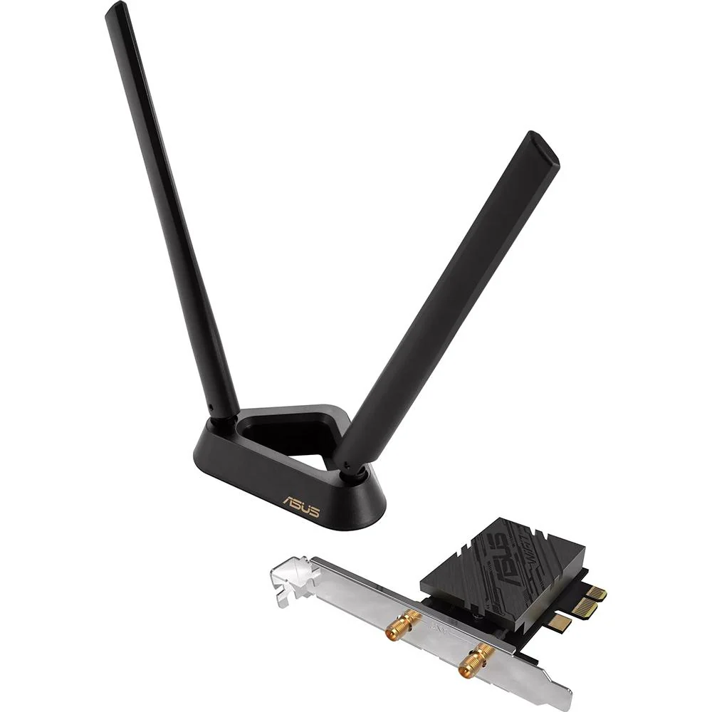 ASUS WiFi 7 PCI-E Adapter with 2 External Antennas - PCE-BE92BT