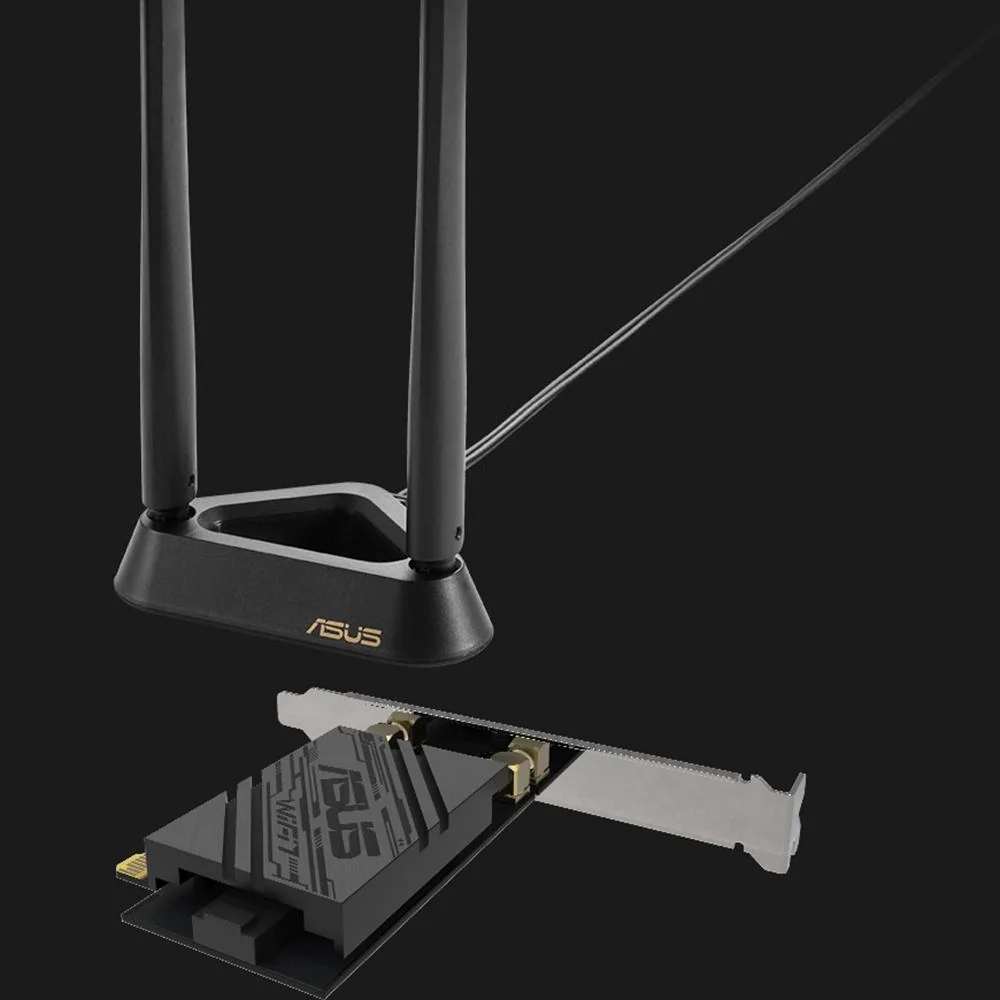 ASUS WiFi 7 PCI-E Adapter with 2 External Antennas - PCE-BE92BT - Image 12
