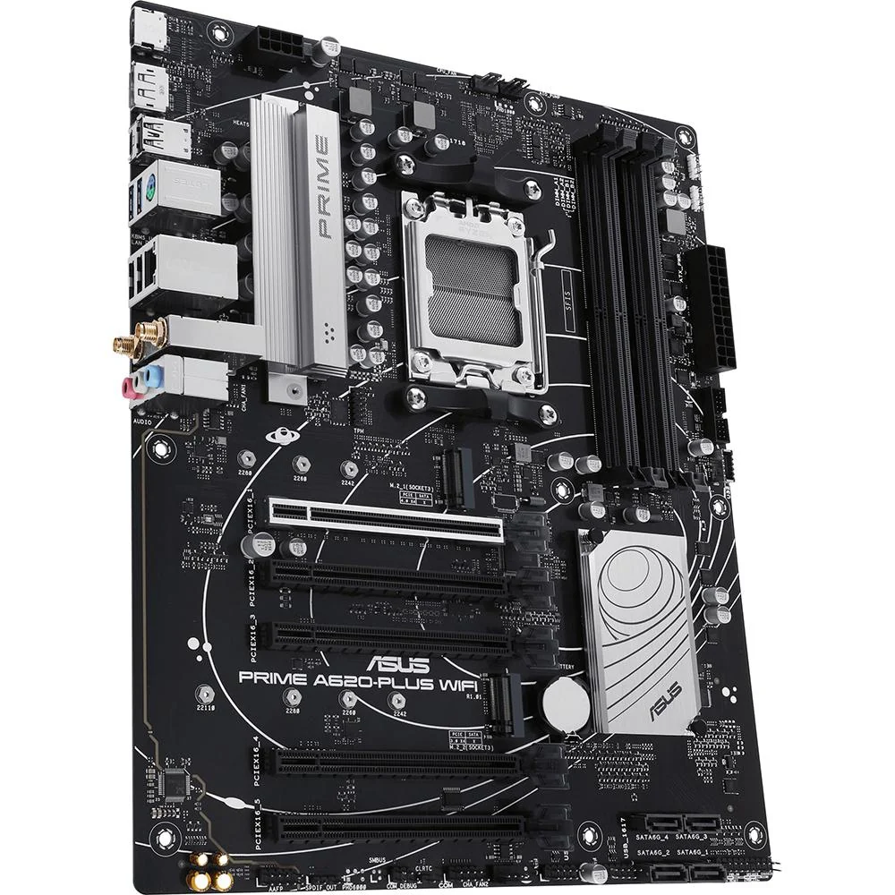 ASUS Socket AM5 LGA 1718 Ryzen 7000 Gaming Motherboard - PRIME-A620-PLUS-WIFI - Image 3