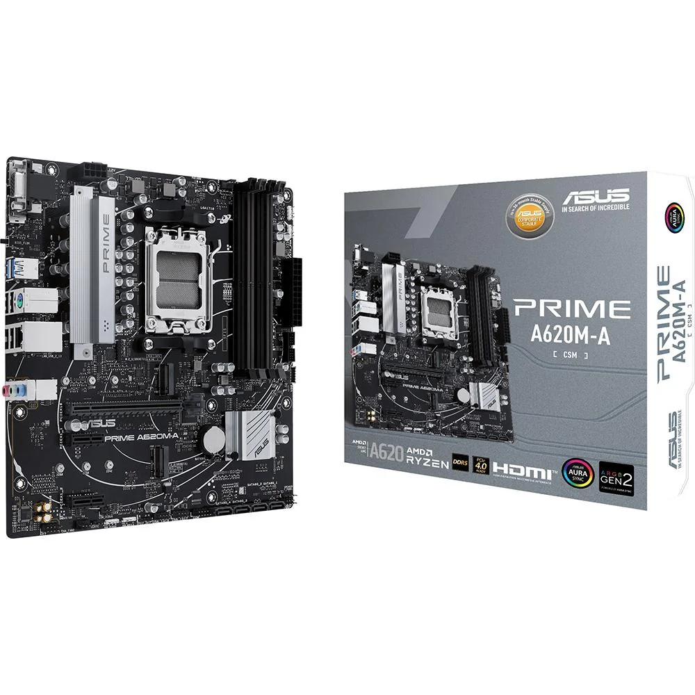 ASUS AMD AM5 Ryzen 7000 mATX Commercial Motherboard - PRIME-A620M-A-CSM - Image 6