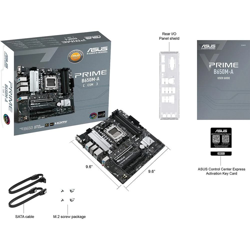 ASUS Micro-ATX Commercial Motherboard - PRIMEB650M-A-CSM - Image 7