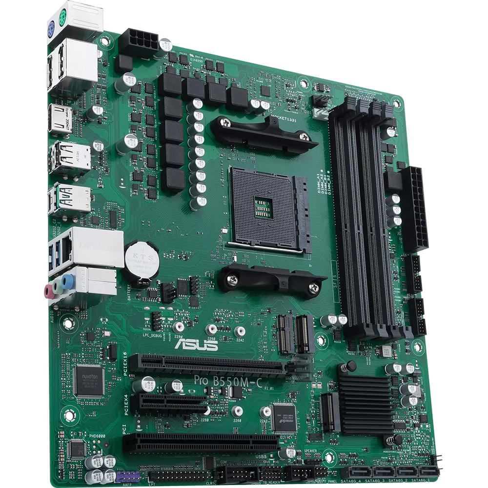 ASUS AMD B550 Ryzen AM4 Micro ATX Business Motherboard - PROB550M-C/CSM - Image 2