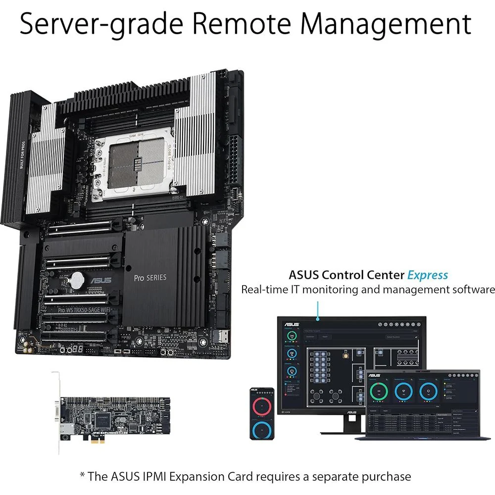 ASUS AMD TR5 CEB Workstation Motherboard - ProWSTRX50-SAGEWIFI - Image 11