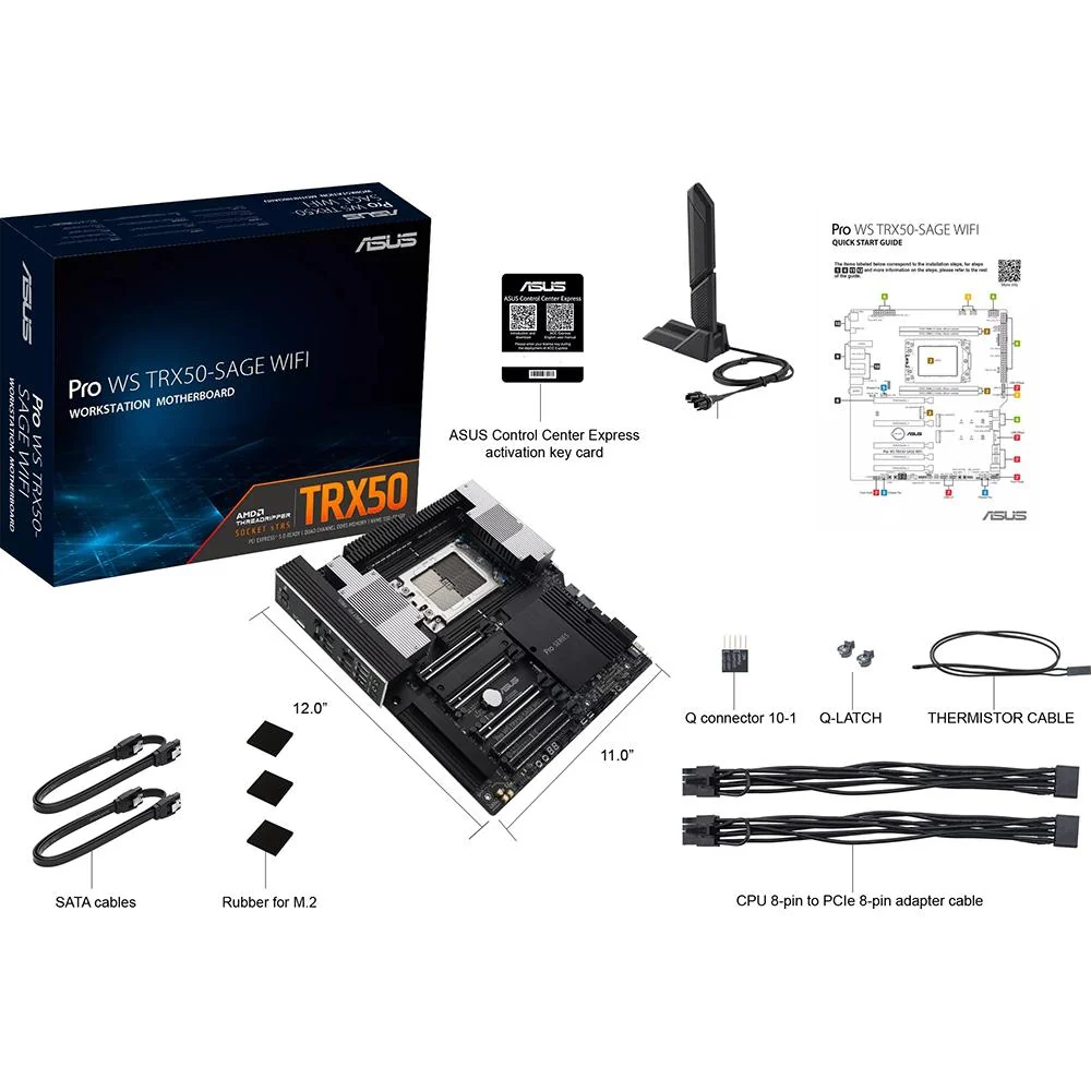 ASUS AMD TR5 CEB Workstation Motherboard - ProWSTRX50-SAGEWIFI - Image 7