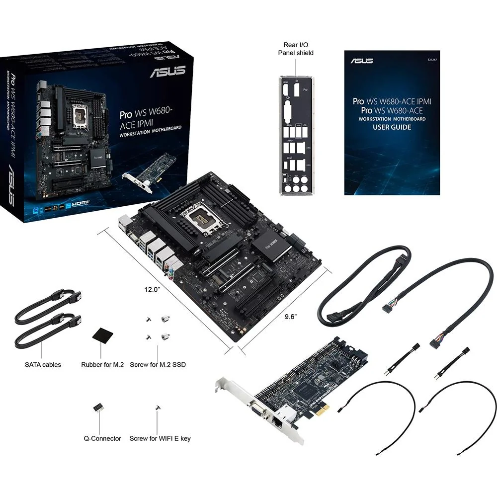 ASUS Intel W680 ATX Motherboard with IPMI Expansion Card - ProWSW680-ACEIPMI - Image 7