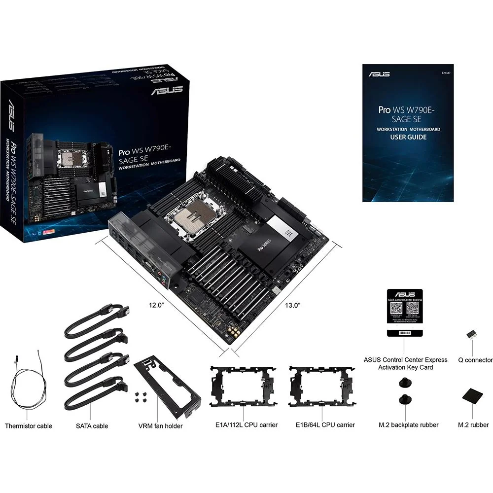 ASUS Intel W790 LGA 4677 EEB Workstation Motherboard - PROWSW790E-SAGESE - Image 6