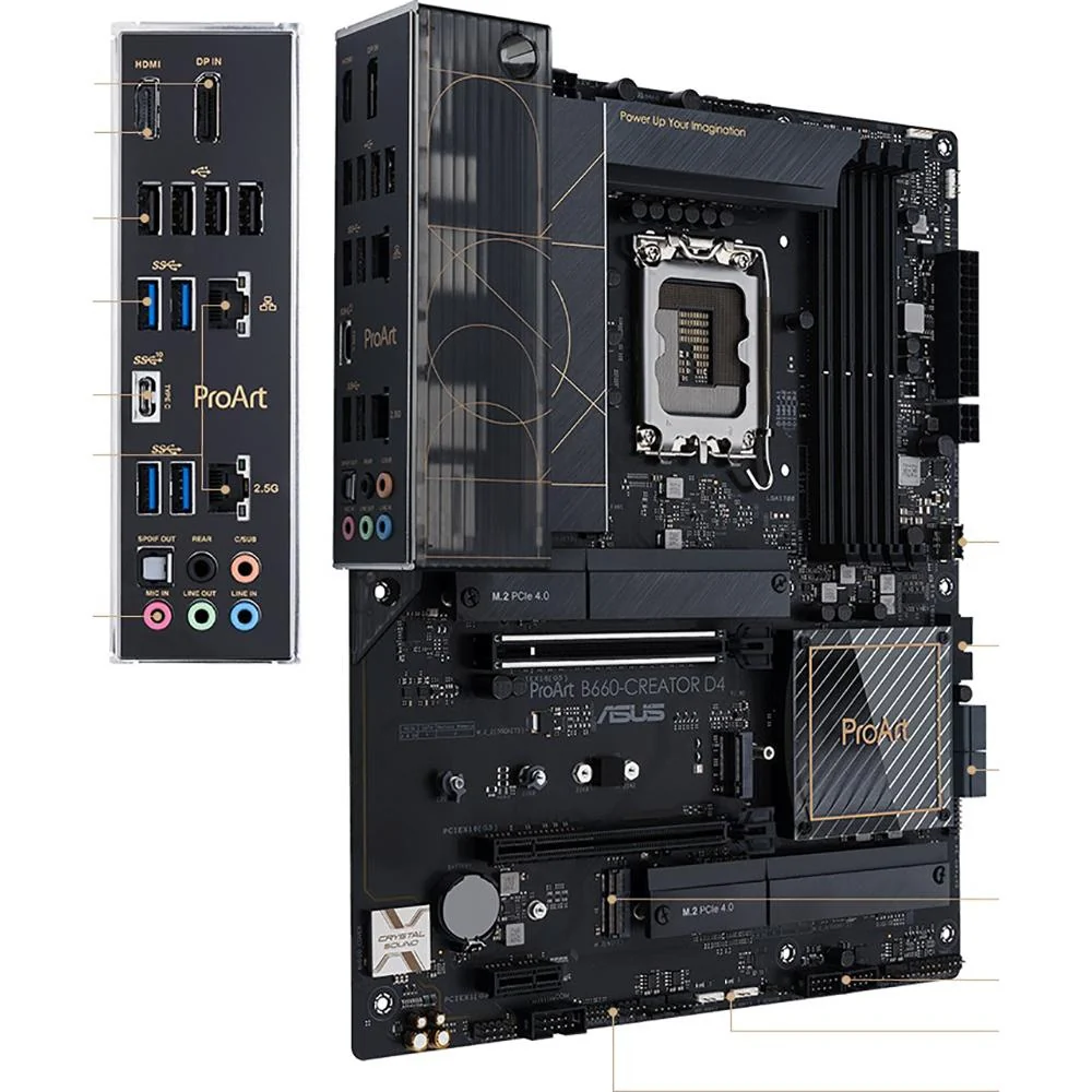 ASUS LGA 1700 ATX Content Creator Motherboard - PROARTB660-CREATORD4 - Image 7