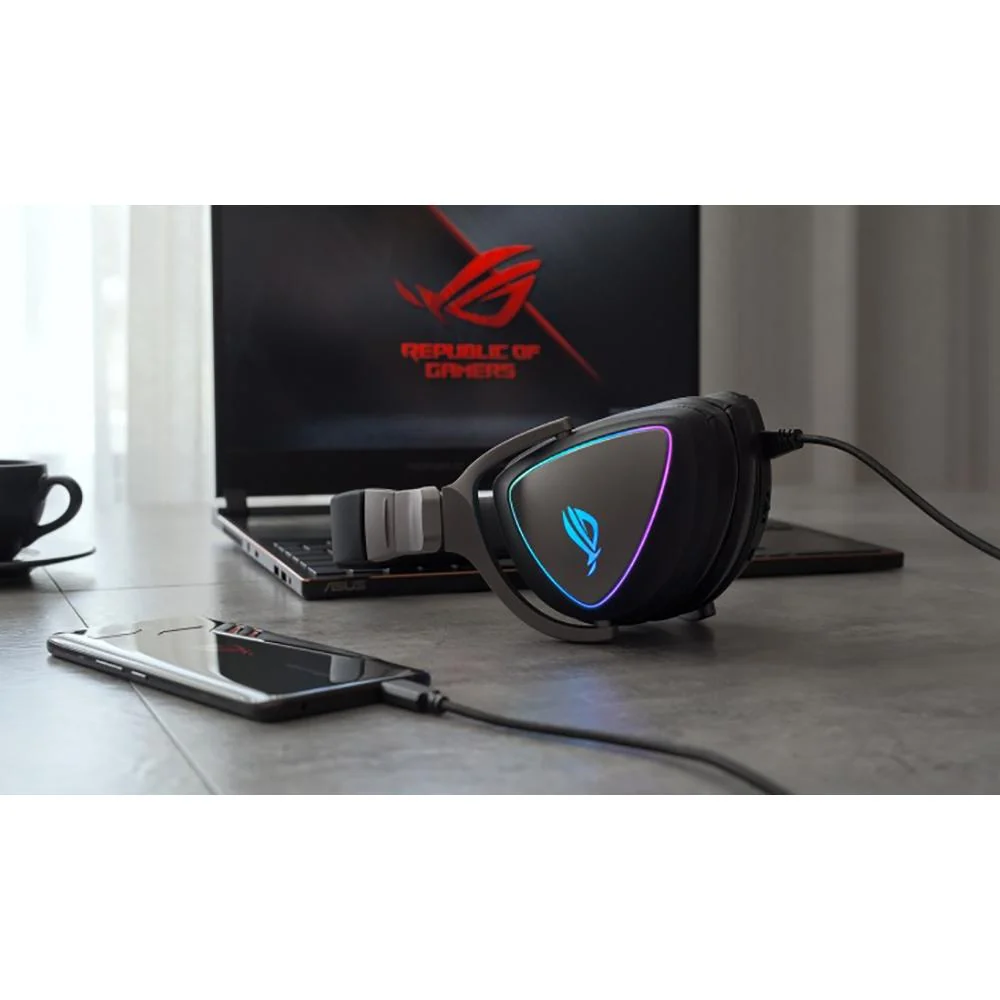 ASUS Aura Sync RGB Lighting Gaming Headset - ROG DELTA - Image 4